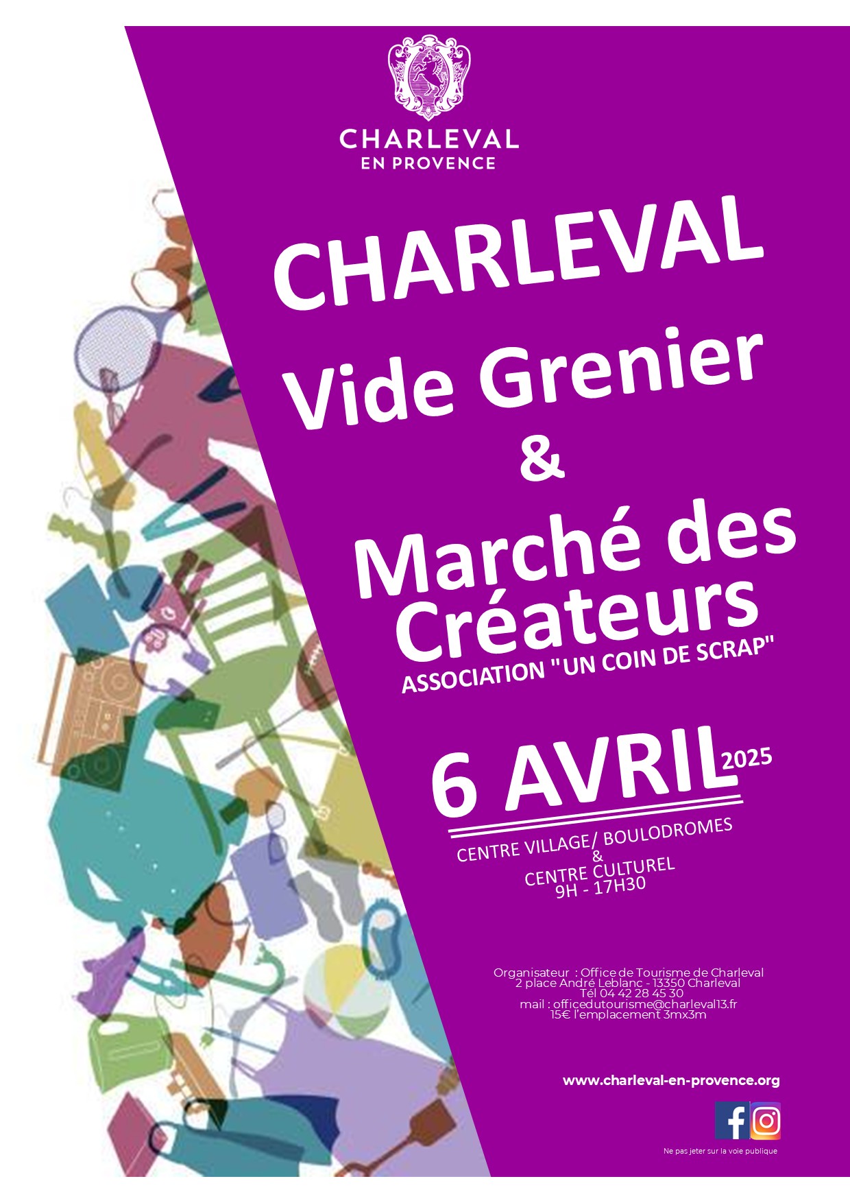 20250406 VIDEGRENIERETMARCHECREATEURS AFFICHE V3