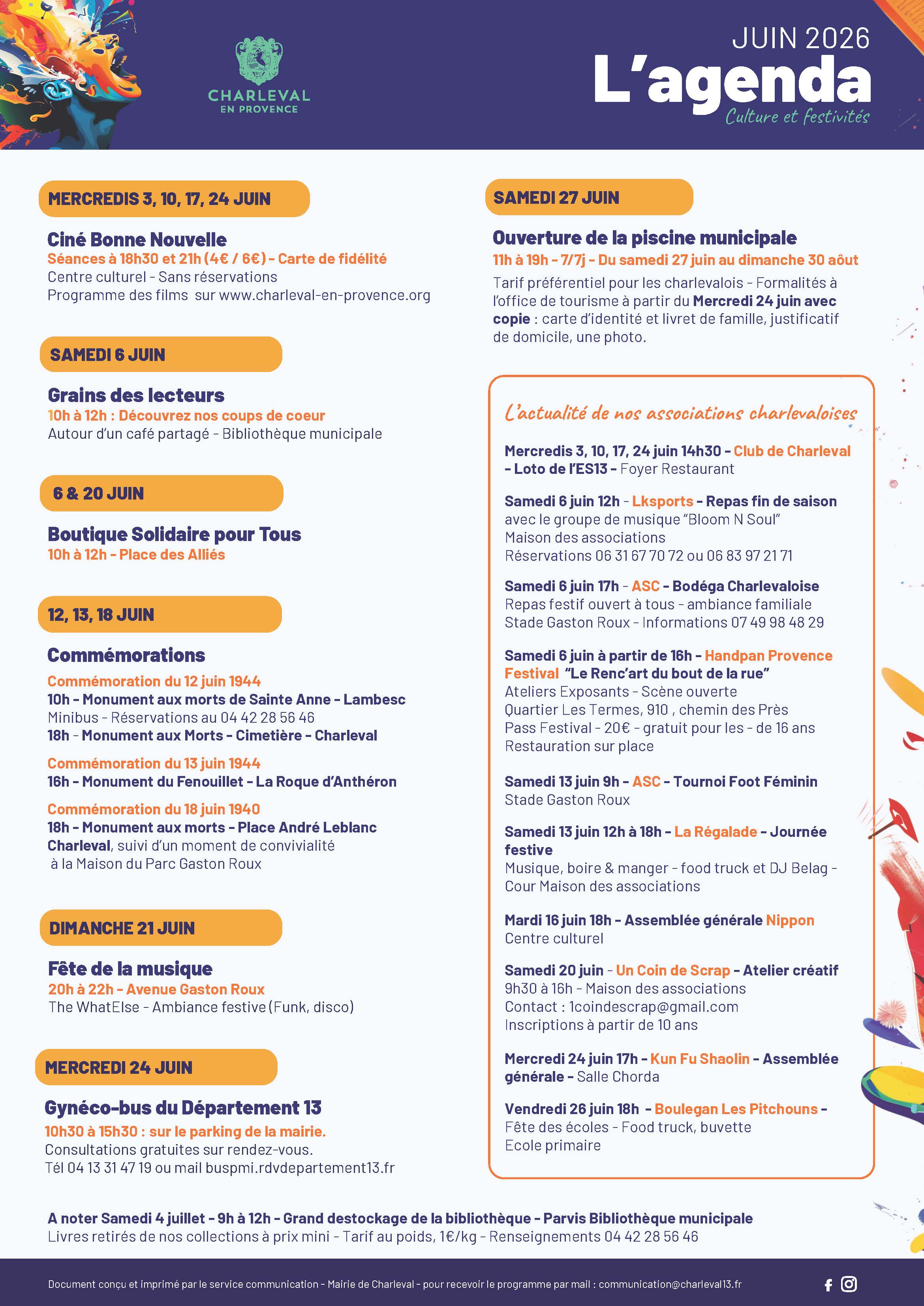 CHARLEVAL26 AGENDA JUIN
