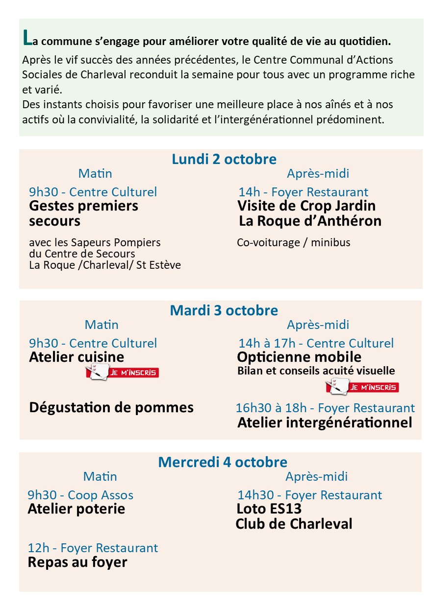 page 1 Plaquette semaine pour tous